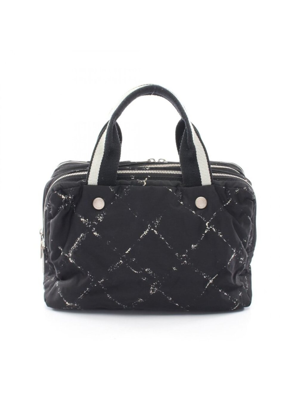 Chanel Handbag Vintage Travel Line Black Nylon